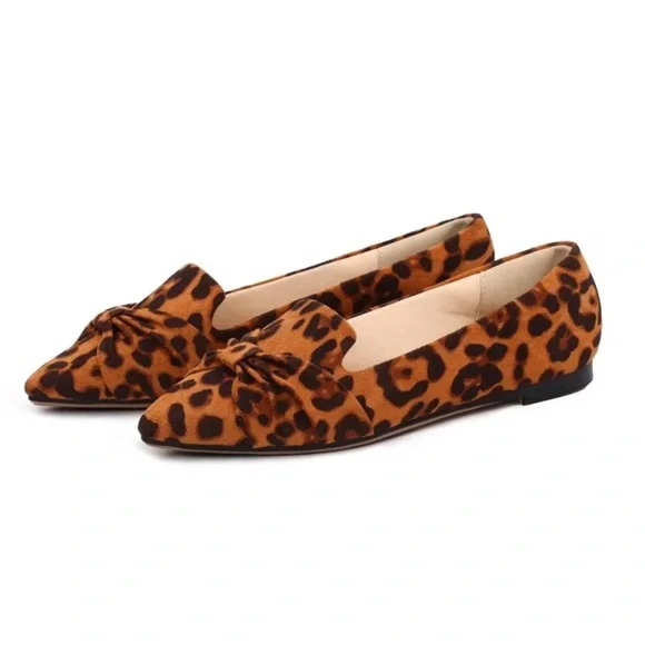 Comfortable Cushion Leopard Print Women's Ballet Flats - Picture 7 of 14